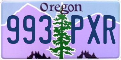 OR license plate 993PXR