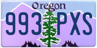 OR license plate 993PXS