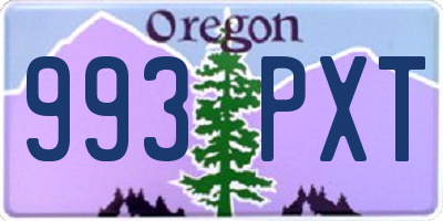 OR license plate 993PXT