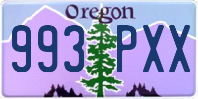 OR license plate 993PXX