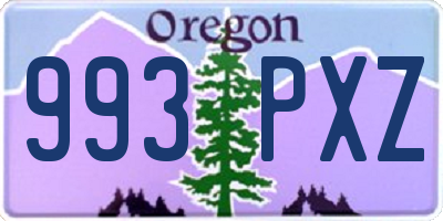 OR license plate 993PXZ