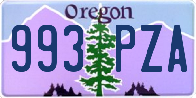 OR license plate 993PZA