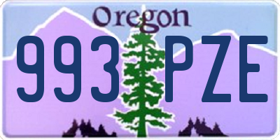 OR license plate 993PZE