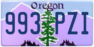 OR license plate 993PZI