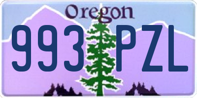 OR license plate 993PZL