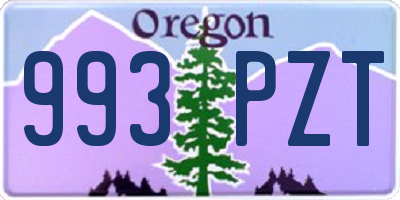OR license plate 993PZT