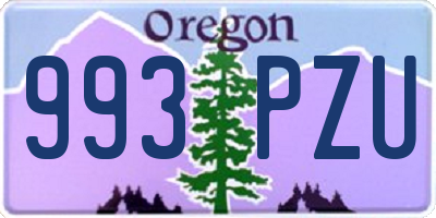 OR license plate 993PZU