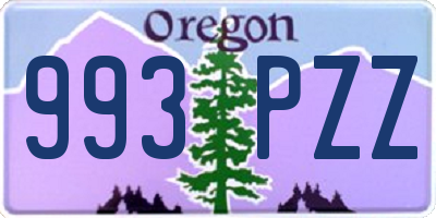 OR license plate 993PZZ