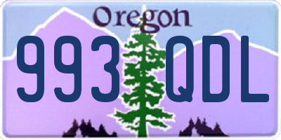 OR license plate 993QDL