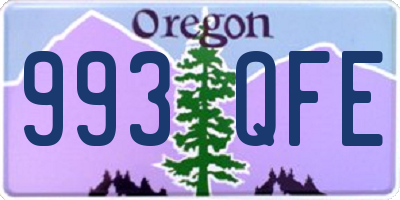 OR license plate 993QFE