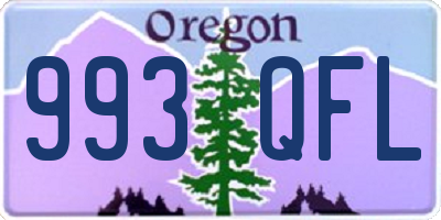 OR license plate 993QFL