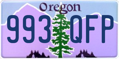 OR license plate 993QFP
