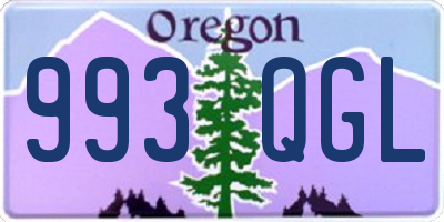 OR license plate 993QGL