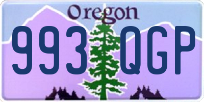 OR license plate 993QGP