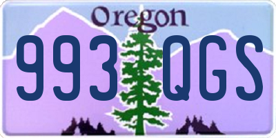 OR license plate 993QGS