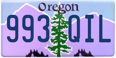 OR license plate 993QIL