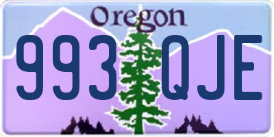 OR license plate 993QJE