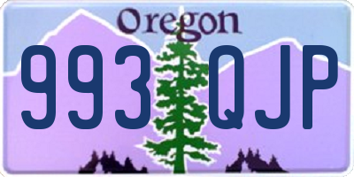 OR license plate 993QJP