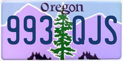 OR license plate 993QJS