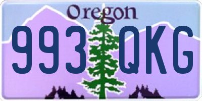 OR license plate 993QKG