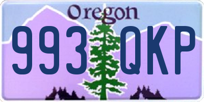 OR license plate 993QKP