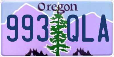 OR license plate 993QLA