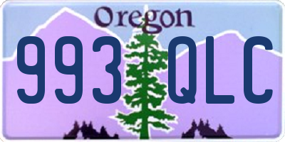 OR license plate 993QLC
