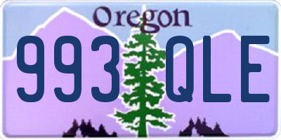 OR license plate 993QLE