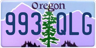 OR license plate 993QLG