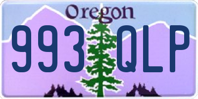 OR license plate 993QLP