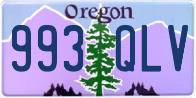 OR license plate 993QLV