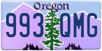 OR license plate 993QMG