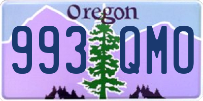 OR license plate 993QMO