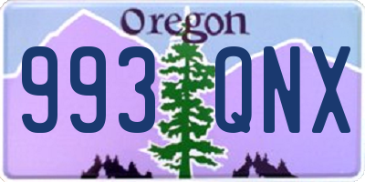 OR license plate 993QNX