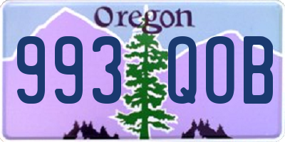 OR license plate 993QOB