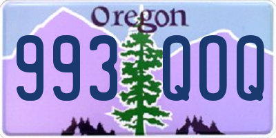 OR license plate 993QOQ