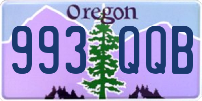 OR license plate 993QQB