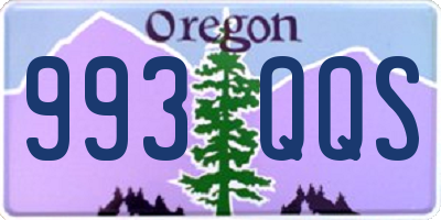 OR license plate 993QQS