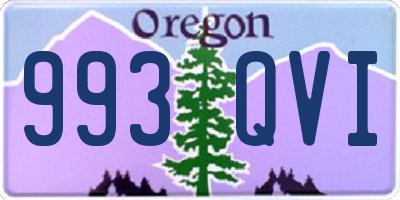 OR license plate 993QVI