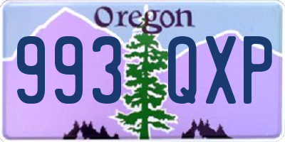 OR license plate 993QXP