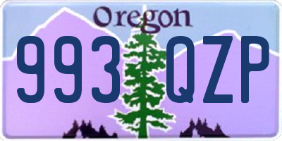 OR license plate 993QZP