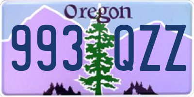OR license plate 993QZZ