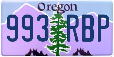 OR license plate 993RBP