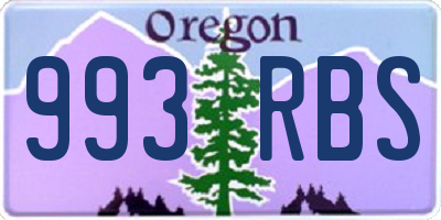 OR license plate 993RBS