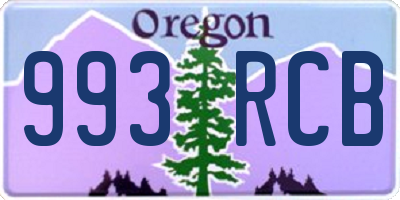 OR license plate 993RCB