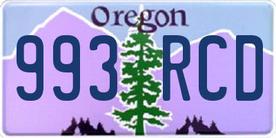 OR license plate 993RCD