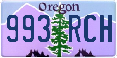 OR license plate 993RCH