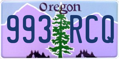 OR license plate 993RCQ