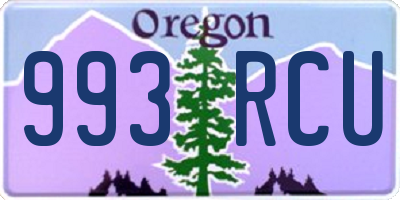 OR license plate 993RCU