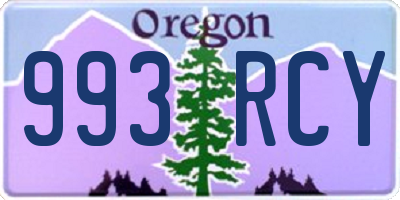 OR license plate 993RCY